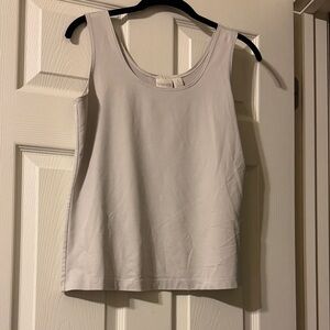 Chico's Classic Off White Scoop Tank